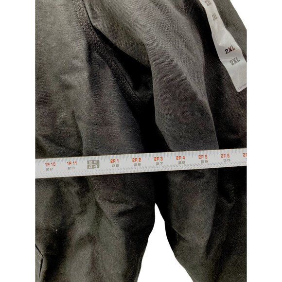 Carhartt Men's Black Hooded Zip-up Jacket Made In USA J140-BLK Sz 2XL New - Picture 11 of 12